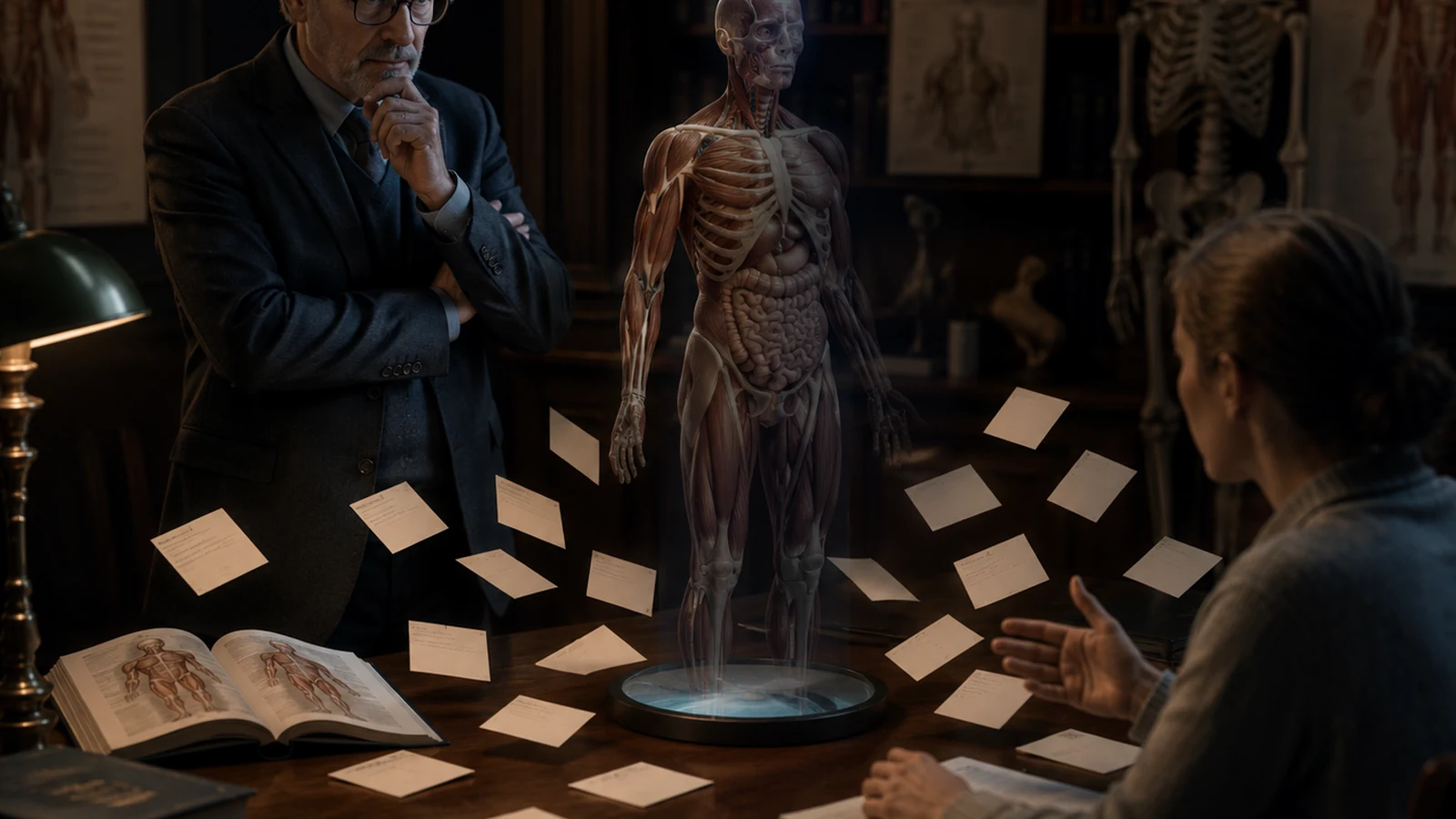 Problem context visual for anatomy professors and medical schools.